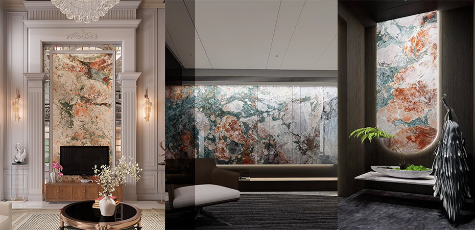 Four Seasons Green Marble Cladding