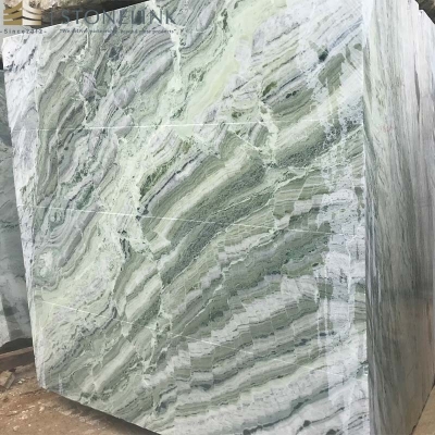 Raggio Verde marble block