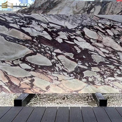 Calacatta viola marble slab