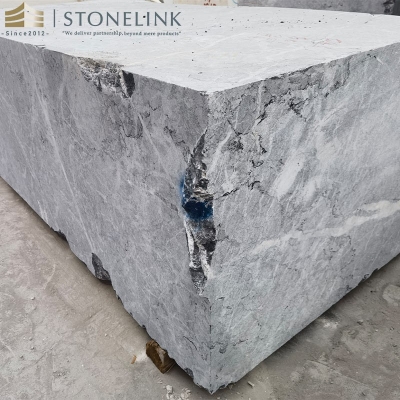 Grigio Carnico marble block