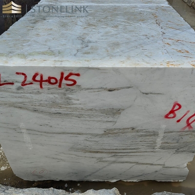 Bianco Oro marble block