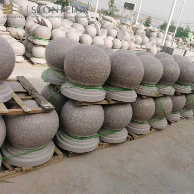 Granite parking stone ball