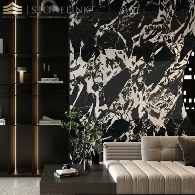 Noir Grand antique black marble tile